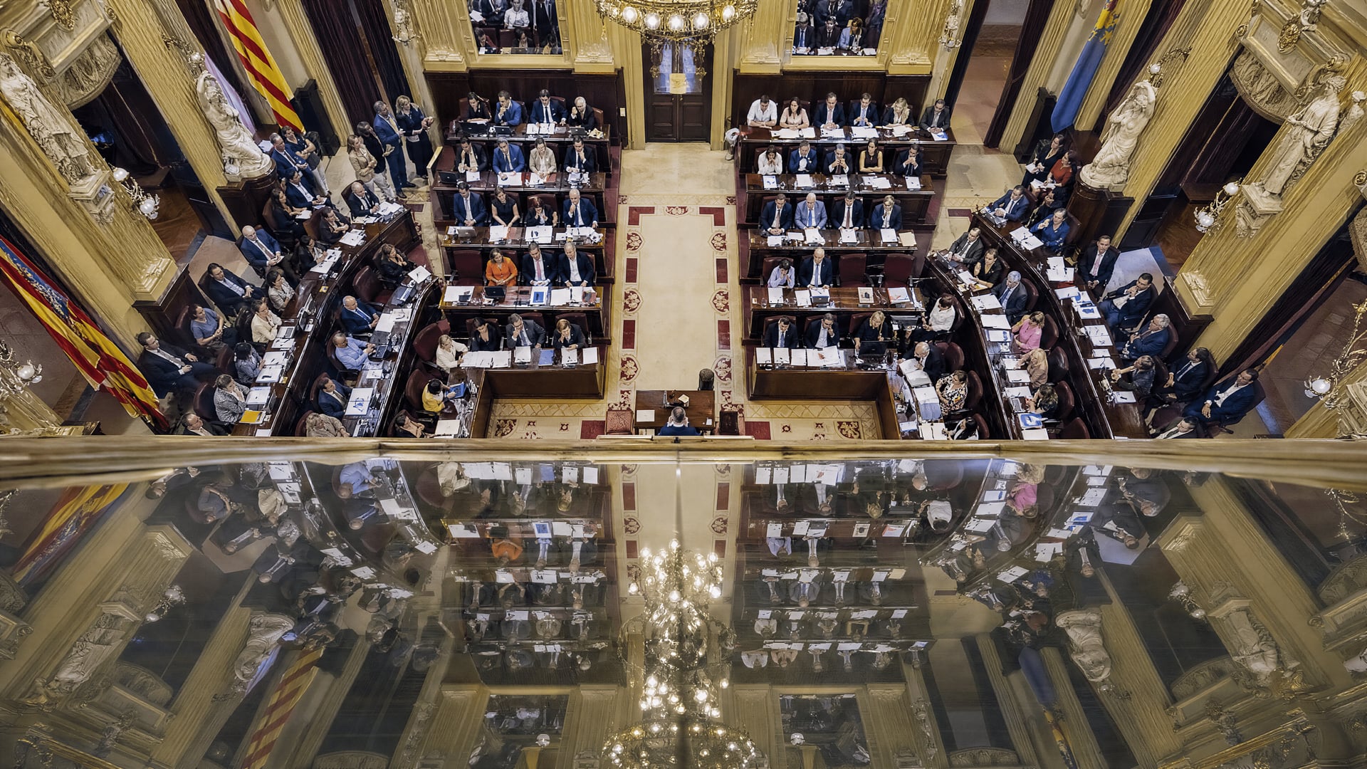 Balearic Parliament in Palma ahead of ceremony for civilian bombing victims